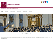 Tablet Screenshot of johanniskantorei-bornheim.de